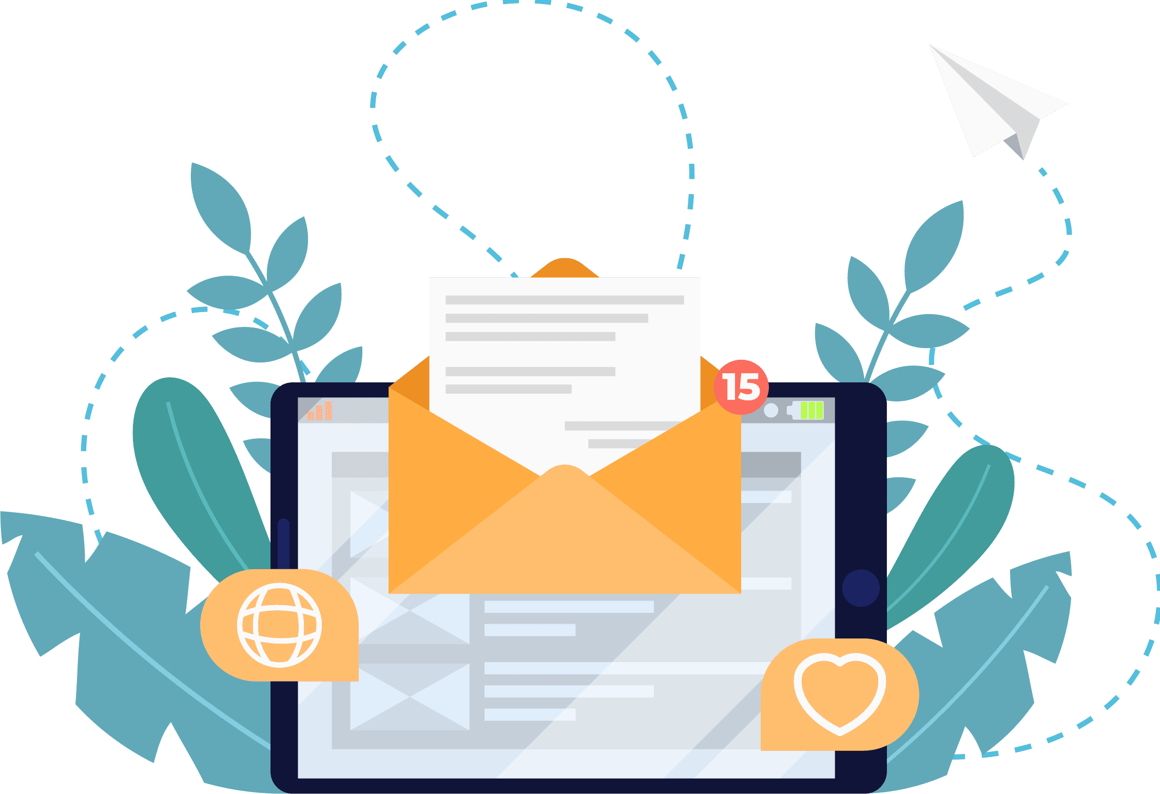 Contact illustration